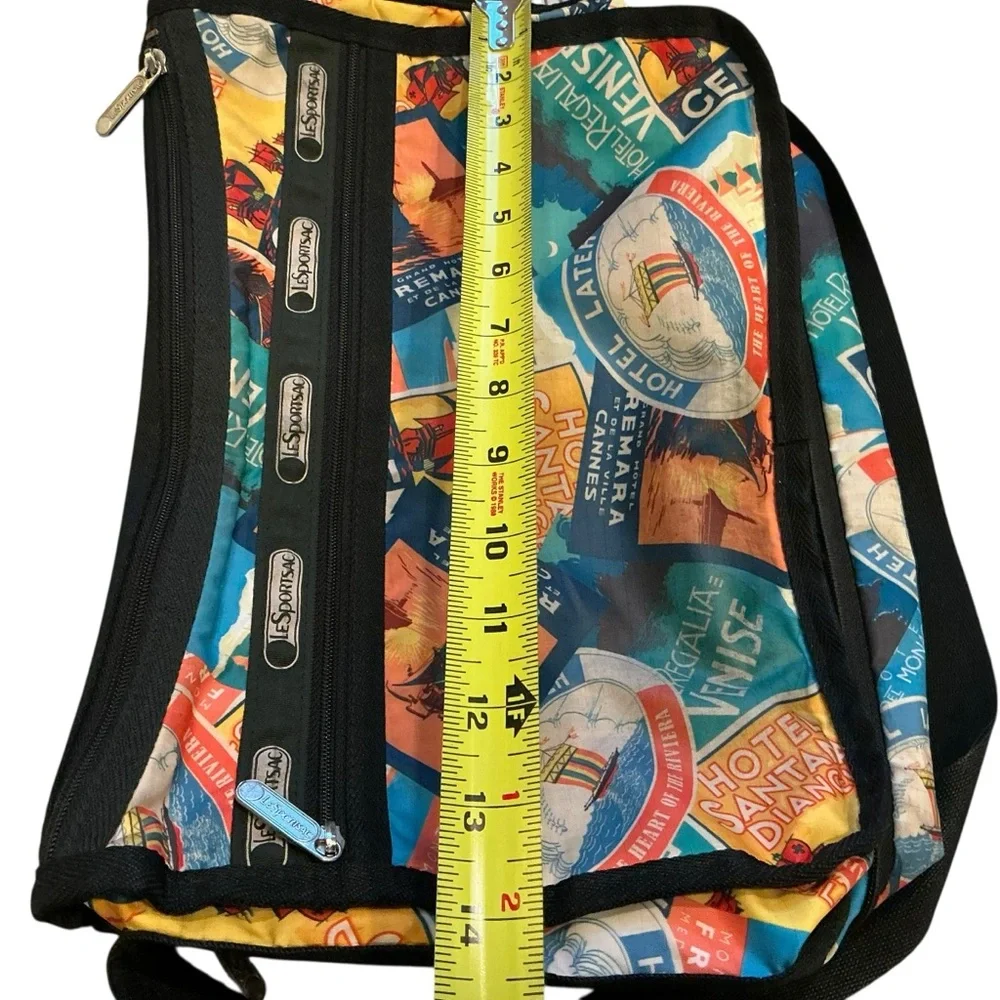 Vintage LeSportsac yacht pattern multicolored shoulder bag